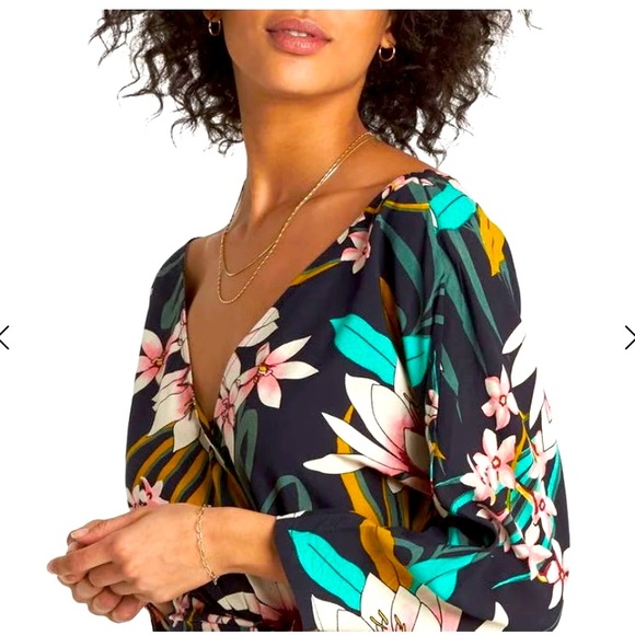 Billabong Floral Romper Jumpsuit - Picture 2 of 16